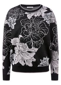 Peter Hahn - Rundhals-Pullover, schwarz, Gr. 36 / S