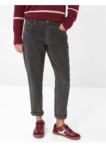 Brax Damen Cordhose Style MILEY S SHADOW, dunkelgrau, Gr. 44K