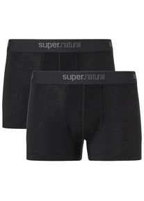 super.natural Tundra 175 Boxer 2 Pack Unterhose Men (Gr 3XL |schwarz)