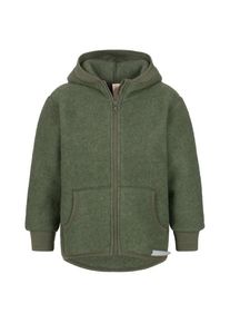 Engel Kinder Kapuzenjacke Wollfleece Wolljacke Kids (Gr 128 |oliv)