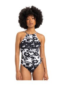 Quiksilver Damen Badeanzug "Love Blows"irongatebiophiliasmallscale, Gr. S, 87% Nylon, 13% Elasthan, Badeanzüge