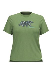 Smartwool Osa Vega Graphic Tee Merinoshirt Damen (Gr S |grün)