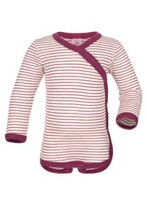 Merinounterwäsche Engel Baby-Wickelbody Langarm Kinder (Gr 50/56 |rosa)