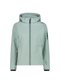 CMP Softshell Jacket Zip Hood Softshelljacke Women (Gr 42 |grau/türkis)