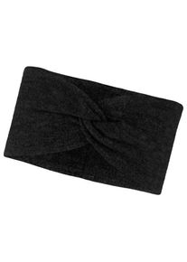 Buff Merino Fleece Headband Stirnband (Gr One Size |schwarz)