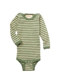Merinounterwäsche Engel Baby-Body L/S mit Druckknöpfen auf den Schultern Kinder (Gr 50/56 |oliv)
