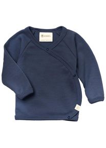 Merinounterwäsche Engel Baby-Wickelshirt Kinder (Gr 74/80 |blau)