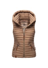 Navahoo Damen Designer Steppweste ärmellose Weste mit Kapuze Shadaa