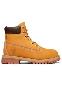 Timberland Courma Mid Lace Up WP Boot Winterschuhe Kinder (Gr 35,5 |orange |wasserdicht)