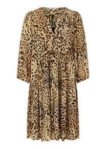 Peter Hahn - Kleid mit 3/4-Ballonarm, beige, Gr. 36 / S
