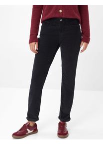 Brax Damen Cordhose Style CAROLA BLACK, schwarz, Gr. 50L