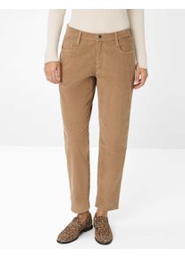 Brax Damen Cordhose Style MILEY S WALNUT, hellbraun, Gr. 34K