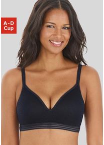 Lascana Bralette-BH 'Freya' blau Gr. 85B. Mit Integriertem Kissen und ohne Bügel und mit seitlichen Stäbchen