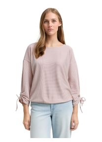 Tom Tailor Denim 3/4-Arm-Shirt, in feiner Rippoptik