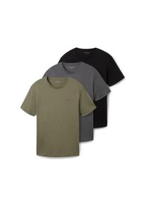 Tom Tailor T-Shirt, (Packung, 3 tlg.), mit Logo-Stickerei