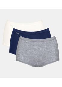 Sloggi Maxislip »Basic+«, (3er Pack), Baumwollmischung, weiche Nähte, Single Jersey