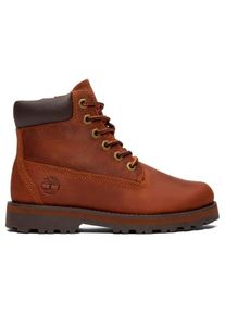 Freizeitstiefel Timberland Courma Mid Lace Up Boot Kinder (Gr 38 |braun/rot)