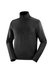 Salomon Sntial Midfleece Half Zip Fleecepullover Herren (Gr XL |schwarz)