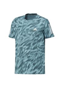 Adidas Own The Run Allover Print T-Shirt Laufshirt Herren (Gr XL |türkis)