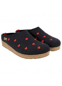 Haflinger Grizzly Cuoricini H&uuml;ttenschuhe Damen Alltag (Gr 36 |schwarz)