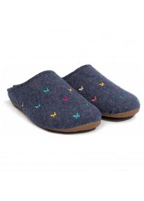 Hüttenschuhe Haflinger Everest Farfalline Damen (Gr 37 |blau)