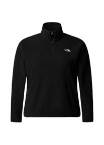 Fleecepullover The North Face Plus Glacier Fleece 1/4 Zip Jacket Damen (Gr 1X |schwarz)