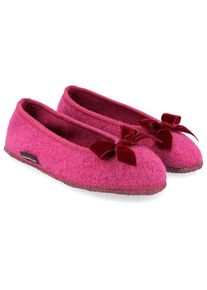 Haflinger Fiocco Hüttenschuhe Damen Alltag (Gr 40 |rosa)