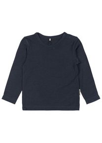 Mikk-line Wool/Bamboo L/S Top Merinoshirt Kinder (Gr 92 |blau)