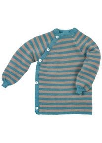 Reiff Ringelschlüttli Merinopullover Kinder (Größe 86/92 |türkis)