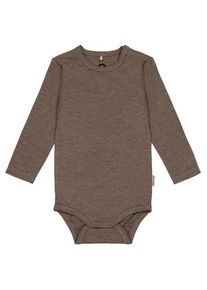 Merinounterw&auml;sche Mikk-line Wool/Bamboo L/S Body Kinder (Gr 86 |braun)