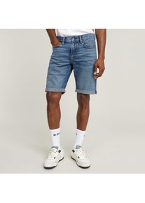 G-Star Raw Jeansshorts G-STAR "Mosa", Herren, Gr. 28, N-Gr, blau (faded cascade), Denim/Jeans, Obermaterial: 99% Baumwolle, 1% Elasthan, regular fit kniefrei, Jeans Jeansshorts, mit Umschlagsaum