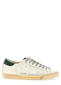 Golden Goose Deluxe Brand Golden Goose Low-Top Sneaker - Heren Super-Star Sneaker Wit/Groen - Gr. 41 (EU) - in Wei&szlig; - f&uuml;r Damen