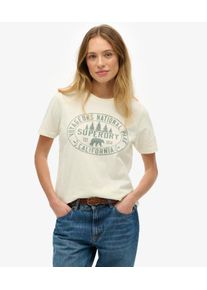 Superdry Damen Lo-fi Outdoors Relaxed T-shirt White - Gr&ouml;&szlig;e: 40 210242150230771D019