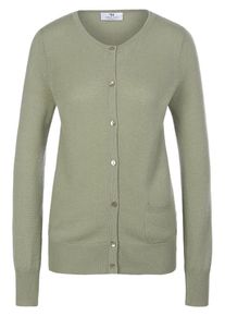 Peter Hahn - Strickjacke aus 100% Premium-Kaschmir, grün, Gr. 36 / S - Kaschmir