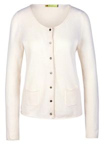 include - Cardigan aus 100 % Kaschmir, weiss, Gr. 36 / S - Kaschmir