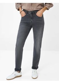 Brax Damen Five-Pocket-Hose Style MARY USED DARK GREY, denim dunkelgrau, Gr. 52
