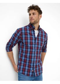 Brax Herren Hemd Style DANIEL velvet, dunkelrot, Gr. XXL