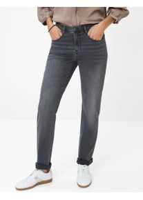 Brax Damen Five-Pocket-Hose Style MARY USED DARK GREY, denim dunkelgrau, Gr. 46K