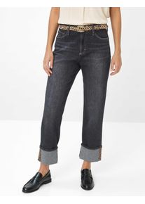 Brax Damen Five-Pocket-Hose Style MADISON S USED DARK GREY, denim dunkelgrau, Gr. 34K