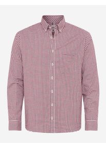 Brax Herren Hemd Style DANIEL velvet, dunkelrot, Gr. XXL