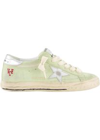 Golden Goose Deluxe Brand Golden Goose Low-Top Sneaker - Dames Super-Star Sneaker Groen - Gr. 40 (EU) - in Grün - für Damen