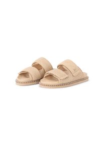 Patrizia Pepe Low-Top Sneaker - Geflochtene Sandalen aus Leder - Gr. 39 (EU) - in Beige - f&uuml;r Damen