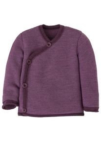Woll- & Merinopullover Disana Melange-Jacke Kinder (Gr 98/104 |lila)