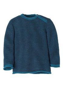 Merinounterwäsche Disana Melange-Pullover Kinder (Gr 74/80 |blau)