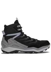 Lowa Maddox Pro GTX Mid Wanderschuhe Damen (Gr 43,5 - Wide |schwarz/grau |wasserdicht)