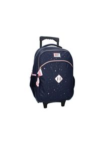 Milky Kiss Trolley-Rucksack Divine Days Dunkelblau mit Punkten