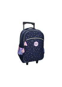 Milky Kiss Trolley-Rucksack Dotted Delight Dunkelblau mit Punkten