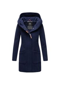 Marikoo Damen Hochwertiger Wintermantel Mantel Trenchcoat Mit Kapuze Maikoo