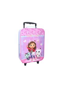 Gabby’s Dollhouse Trolley Kinder Rollkoffer Mädchen Reise Koffer Lila