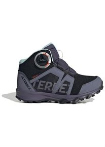 Wanderschuhe adidas terrex Terrex BOA Mid Rain Ready Kinder (Gr 35 |blau/schwarz |wasserdicht)
